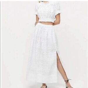 NWOT JCrew eyelet skirt